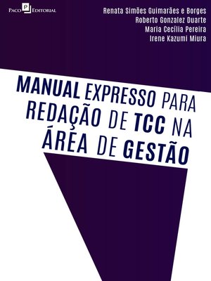 cover image of Manual expresso para redação de TCC na área de gestão